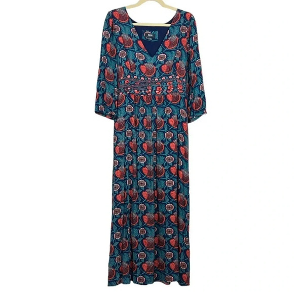 Anthropologie Maeve PHILOMENA Maxi Dress Size 16P - Picture 1 of 16